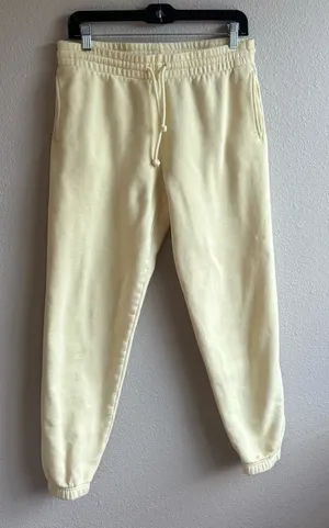 TNA Cozy Fleece Joggers Yellow Size M thumbnail 1