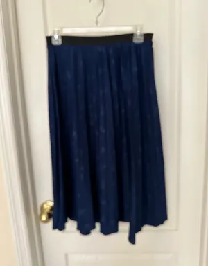 Vtg Hot Kiss California Woman's Blue Pleated Skirt, Sz S thumbnail 6