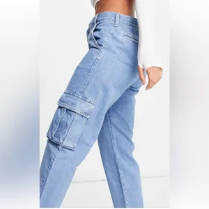 Free People Levis Cargo Jeans Sz 28 thumbnail 5