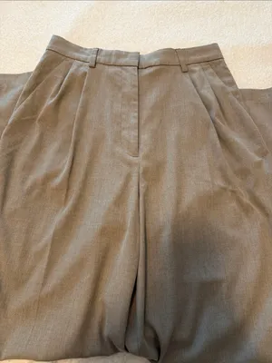 H&M Beige Wide-Leg Women's Pants thumbnail 6