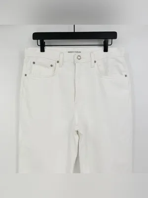 DENIM FORUM *Flawed The Farrah Hi-Rise Wide Leg Jean White 30 thumbnail 2
