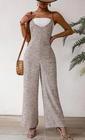 SheIn Leopard Jumpsuit thumbnail 1