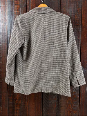 Astr Houndstooth Oversized Wool Blazer, Small thumbnail 7