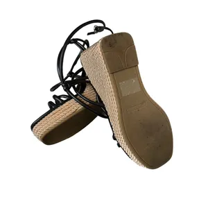 Marc Fisher Women's Black Strappy Wedge 4" Heels Size 8M-SKU 1934 thumbnail 5