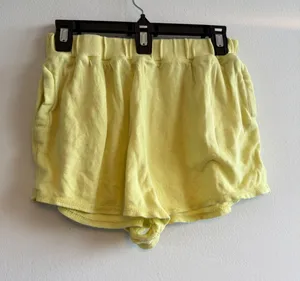 FP Movement‎ Womens Knit Athletic Shorts Pale Yellow Elastic Waist XS thumbnail 1