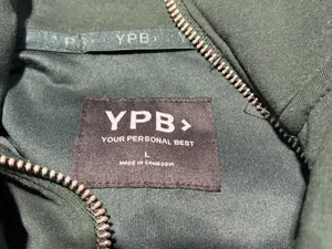 YPB your personal best Dark Green Half-Zip Hoodie large Abercrombie thumbnail 7