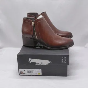 Naturalizer Womens Ankle Boots Size 7.5 Brown Comfort Western Booties Cowgirl thumbnail 13