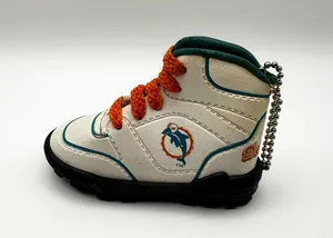 Miami Dolphins Vintage Sneaker Shoe Boot Key Chain Keychain NFL Collectors thumbnail 1