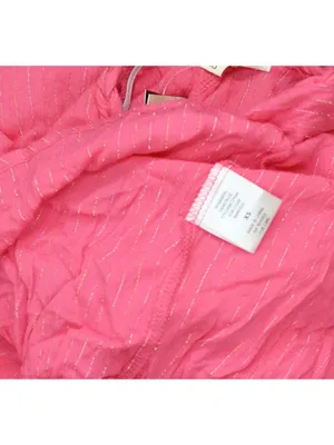 NWT Miken Juniors Tiered Dress Swim Cover Up I9672P544 Hot Pink Lurex Stripe XS thumbnail 6