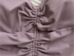Athleta Dusty Mauve Cutout Back Active Crop Tank Top L thumbnail 2