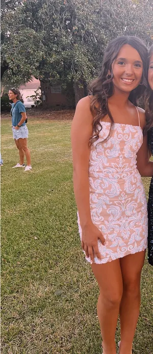 Windsor Dress Mini Homecoming White thumbnail 3