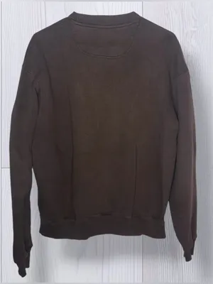 CHAMPION Eco Fleece Dark Brown Embroidered C Logo Crewneck Pullover thumbnail 4