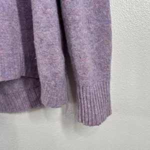 J. Crew Sweater Medium Pastel Super Soft‎ Yarn Alpaca Wool Blend Turtleneck Cozy thumbnail 8