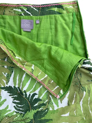EUC Anthropologie Vanessa Virginia Talipot Palm Leaf Pencil Skirt Size 6 thumbnail 4
