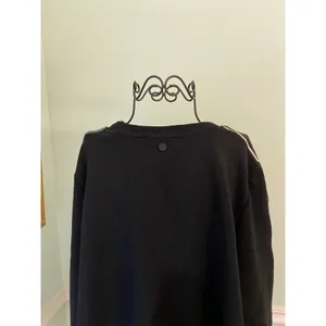 Hunter for Target Womens 1X Black Sweatshirt‎ Logo Tape Sleeve Sweater Casual thumbnail 3