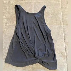 Athleta Tank Top Women’s Size Small Gray Knot Detail thumbnail 1