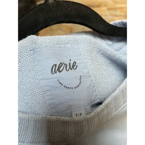 Aerie Down to the Earth oversized relaxed fit sweatshirt Light Blue Small thumbnail 10