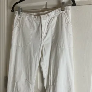 We The Free Free People Full Effect Wide Leg Utility Pants White XS thumbnail 3