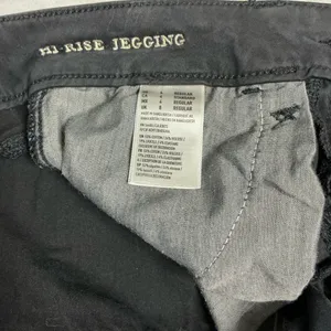 American Eagle Hi-Rise Jegging Size 4 Black Moto Zip thumbnail 6