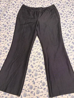 Worthington Petites women’s 10P charcoal Gray Wide Leg Trousers Dress Pants thumbnail 1