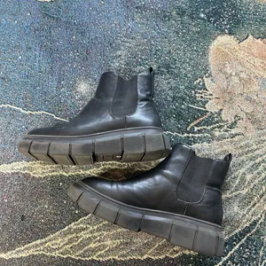 BP Nordstrom Black Lace‑Up Ankle Boots Sz 6 Women’s Leather Streetwear Staple thumbnail 8