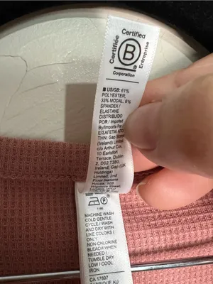 Athleta Wind Down Sleep Thermal Palermo Pink‎ Waffle Knit Henley Lounge Top thumbnail 6