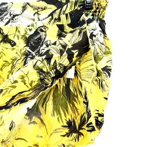 by Anthropologie size XS yellow black‎ palm tree print dolphin style shorts thumbnail 3