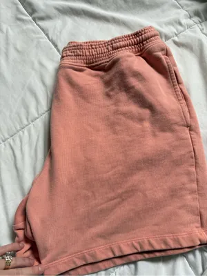 Comfort-Fit Women’s Coral peach pink sweat Shorts size large GAP thumbnail 5