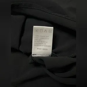 Lucy Paris Women’s Black Satin Silk V Neck Lace Racerback Top Size XS thumbnail 5