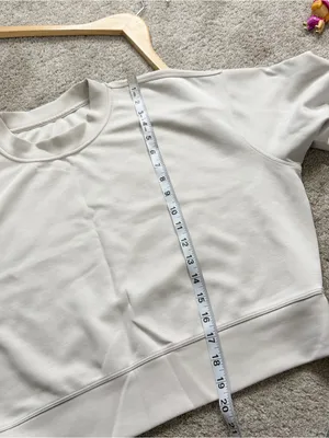 Lululemon Women’s Softstreme Perfectly Oversized Cropped Crew in Mojave Tan 4 thumbnail 9