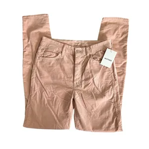MOTHER The Looker Petal Pink Corduroy High Rise Skinny Jeans 26 NWT thumbnail 2