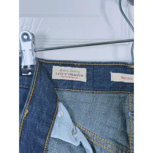Levi's Premium Ribcage Wide Leg Jeans Size 24 Blue High Rise 90s Retro Denim thumbnail 7