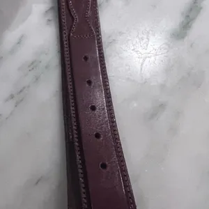 BELT IN WET LEATHER Brown thumbnail 4