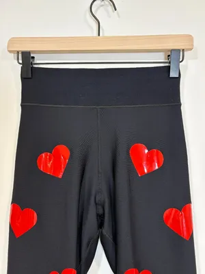 🌟 Ultracor 🌟 Heart Knockout Ultra High Waisted Active Leggings Black / Red M thumbnail 5
