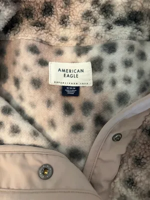 Aerie Fleece Pullover quarter button up(M) thumbnail 3