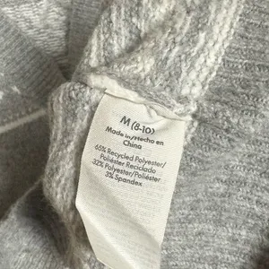 No Boundaries Gray Bow Print Button Front Cardigan‎ Size Medium thumbnail 6