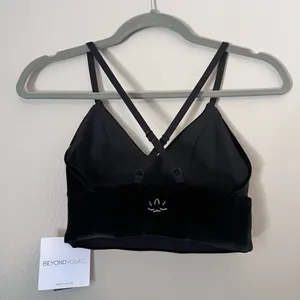 Beyond Yoga NEW Velvet VIP Long Line Adjustable Strap Sports Bra Black XS thumbnail 6