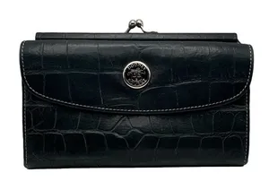 DOONEY & BOURKE Vintage y2k Black Kisslock Wallet thumbnail 1