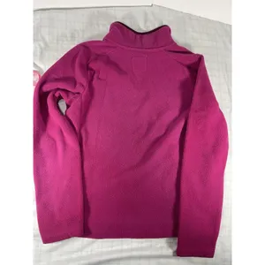 Old Navy Women’s Small 1/4 Zip Fleece Pullover Jacket Pink Magenta Holiday 2007 thumbnail 10