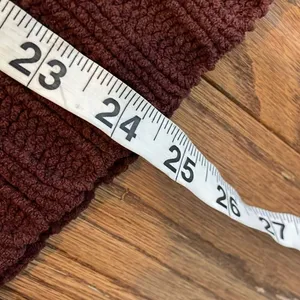 Aerie burgundy chunky knit cozy turtleneck sweater small thumbnail 7