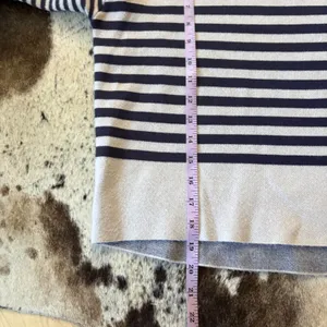 MAEVE Anthropologie The‎ Carys Mock-Neck Sweater Mauve Grey Size XS Striped thumbnail 10
