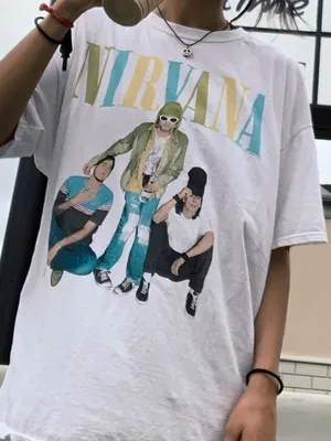 Urban Outfitters Nirvana Oversized band Graphic Tee thumbnail 1