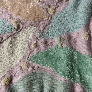 Jaclyn Smith Lavender and Mint Women's Sweater thumbnail 3