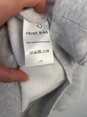 ANINE BING Sport Tyler Sweatshirt Heather Grey Size Large NWT ( SOLD OUT) thumbnail 11