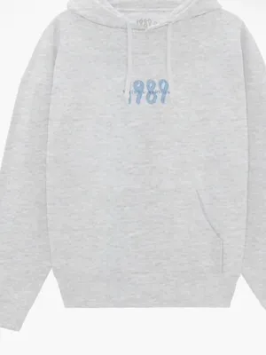 Taylor Swift Light Gray Hoodie 1989 hoodie thumbnail 2