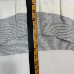 Garage Striped Cropped Sweater Women S Gray Neutral Soft Girl Preppy Sustainable thumbnail 6