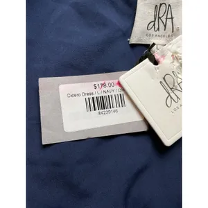 Anthropologie‎ dRA Cicero Wrap Asymmetric Dress Ruffle Plaid Boho Blue - Large thumbnail 8