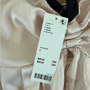Urban Outfitters Halter Top Fly Away Size L Pink Black thumbnail 2