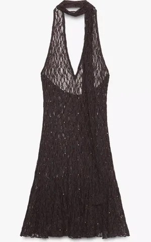 Zara Brown and Studded Dress thumbnail 2