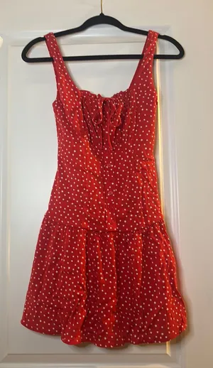 Wild Fable Red dress with white stars thumbnail 1